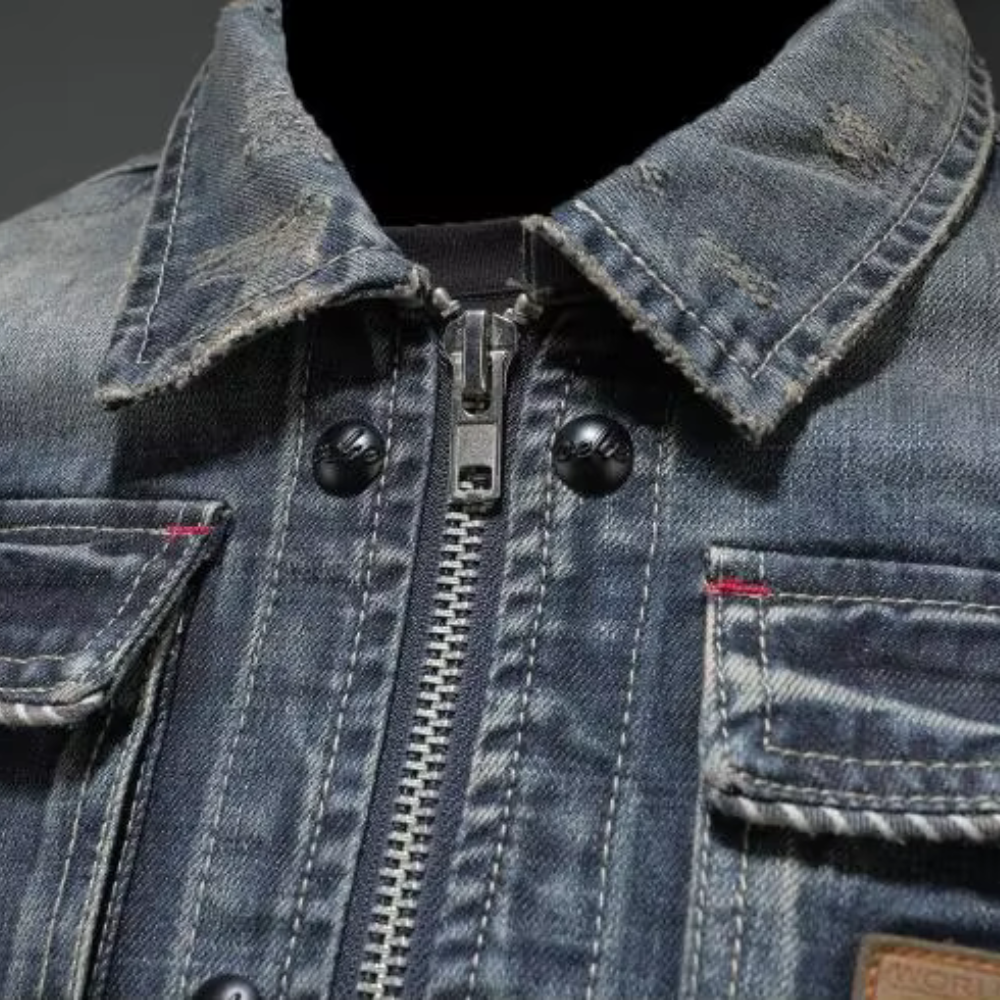 Nathan - trendige jeansjacke für herren