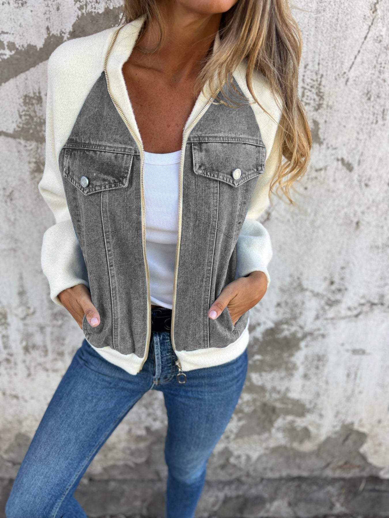 Stilvolle Damen Denim jacke