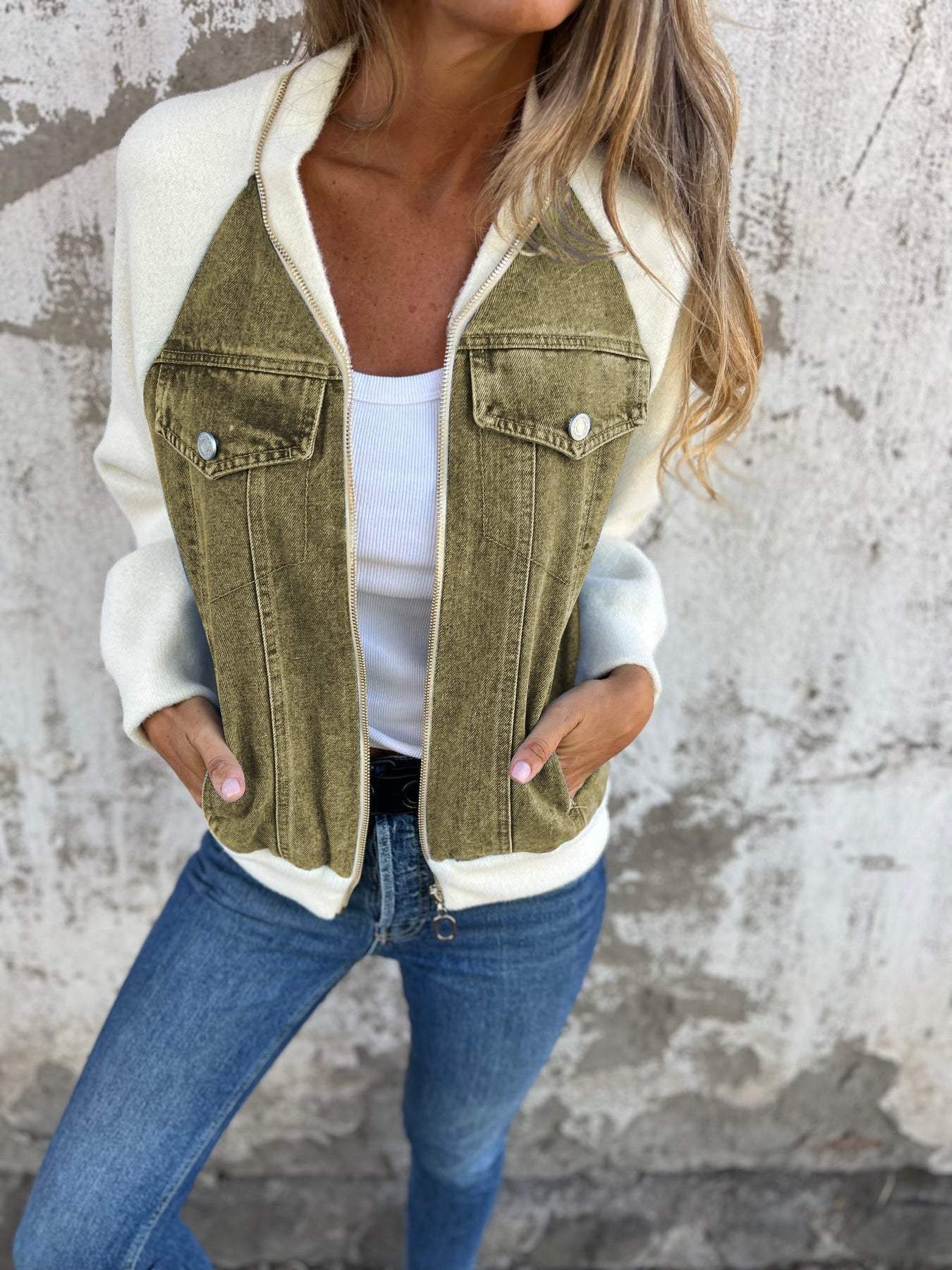 Stilvolle Damen Denim jacke