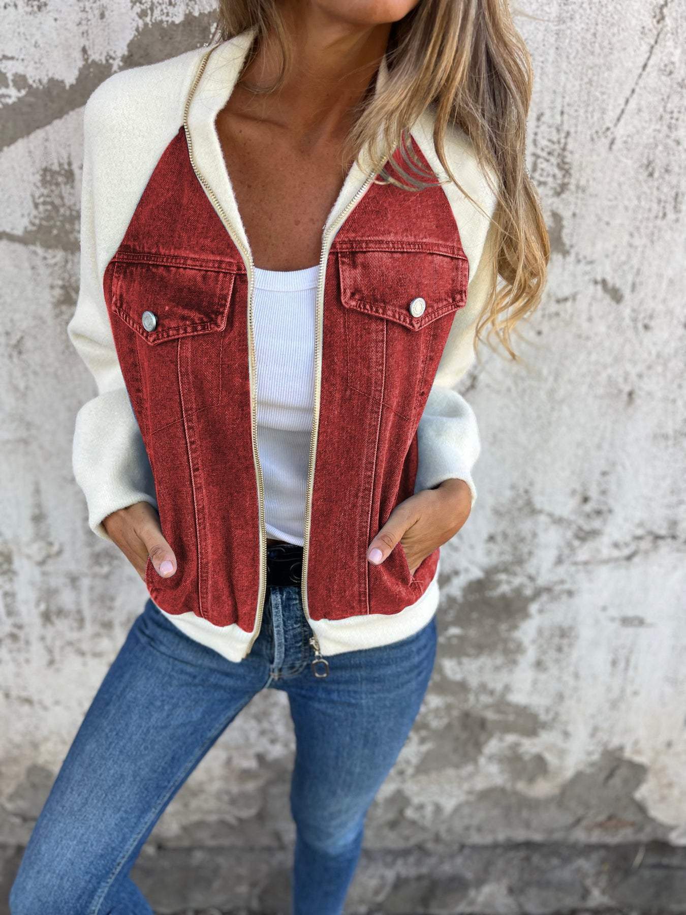 Stilvolle Damen Denim jacke