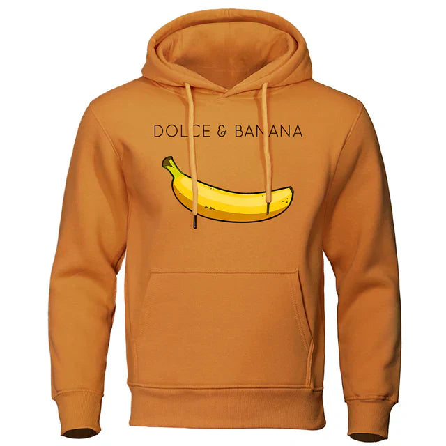 Dan - Stilvoller Dolce Banana Streetwear Herbst-Hoodie für Herren