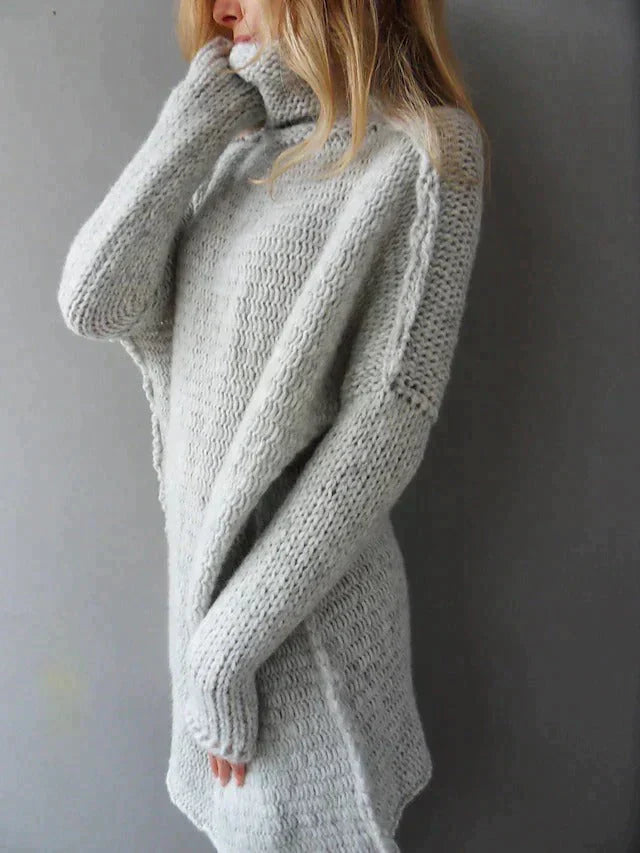 Gisela - Graue Gestrickter Pullover für Frauen