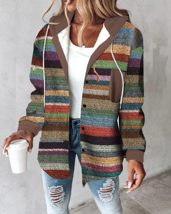 Klassischer Print Hoodie Oberbekleidung