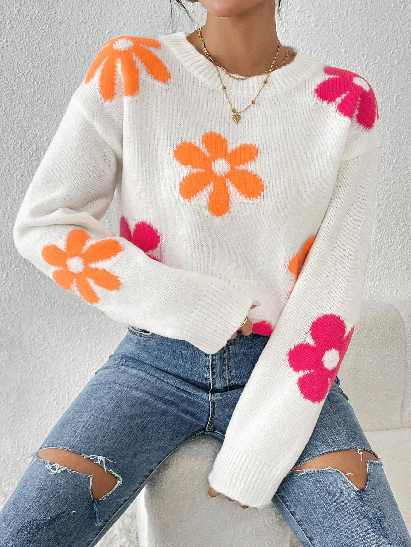 Joshi | Blütenpullover