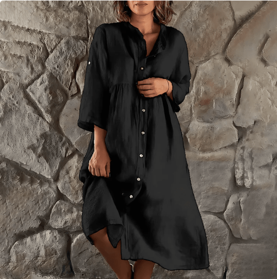 Knopfleiste Sommerkleid für Damen