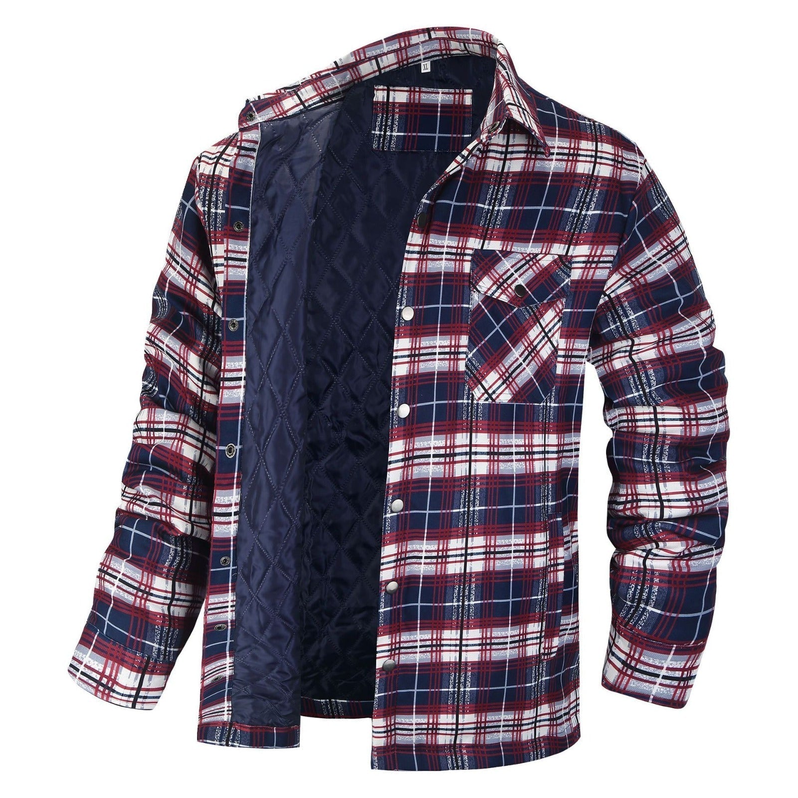 Henks Karierte Holzfällerjacke – Gefütterte Herrenjacke für Outdoor und Alltag