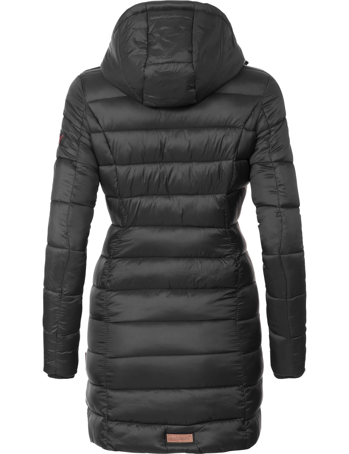 Wattierter Mantel mit Kapuze für Damen
