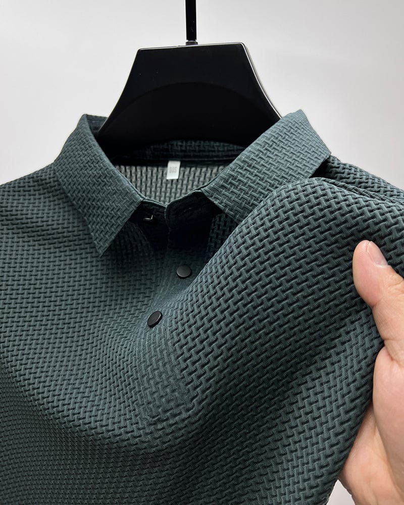 Elegantes Herren Mesh Polo Shirt – Atmungsaktives Poloshirt für Freizeit und Business