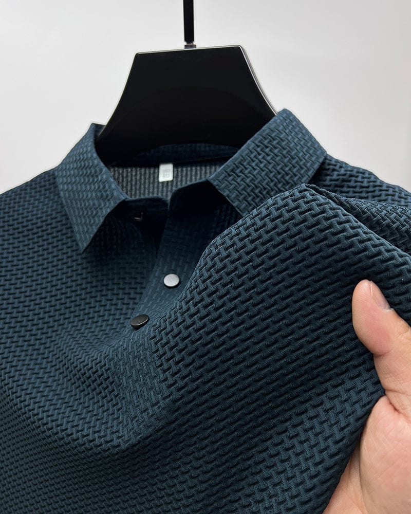 Elegantes Herren Mesh Polo Shirt – Atmungsaktives Poloshirt für Freizeit und Business