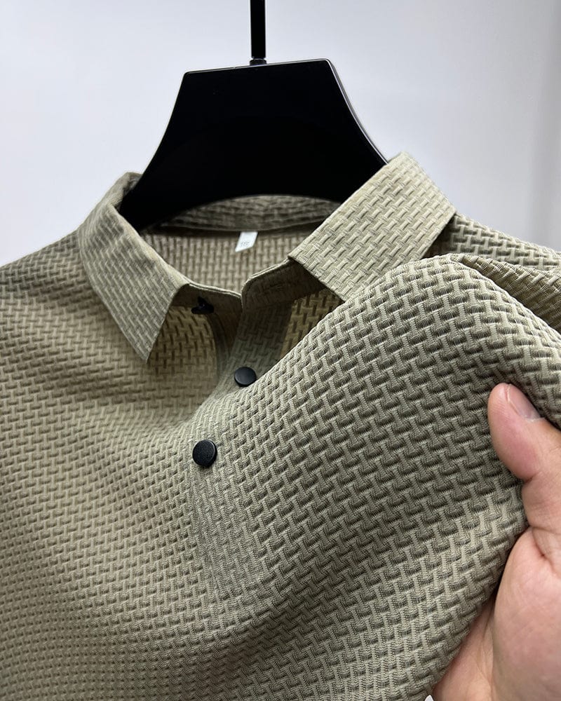 Elegantes Herren Mesh Polo Shirt – Atmungsaktives Poloshirt für Freizeit und Business