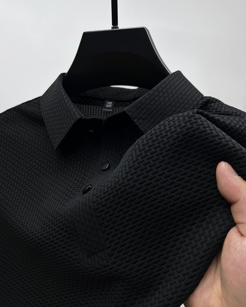 Elegantes Herren Mesh Polo Shirt – Atmungsaktives Poloshirt für Freizeit und Business