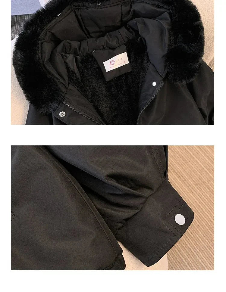 Natasja Winterjacke mit Fellkapuze