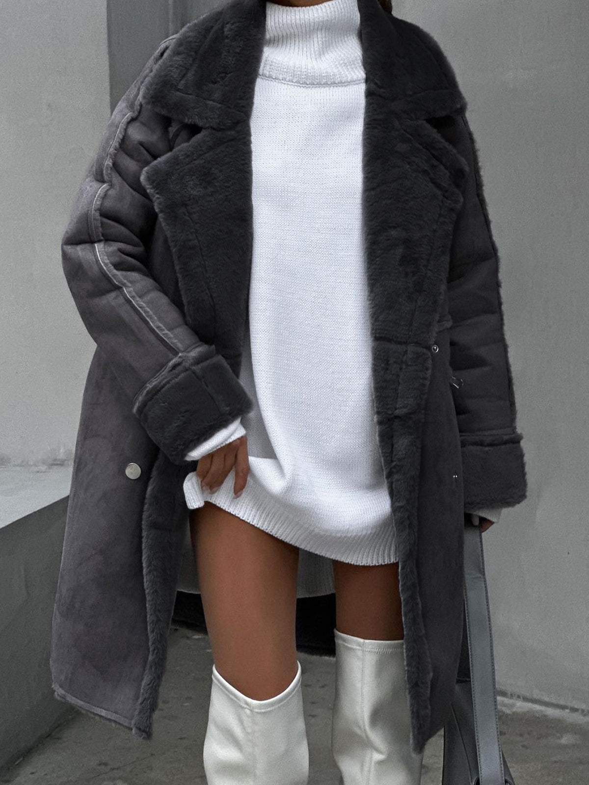 Rikka Plüschgefüllter Wintermantel