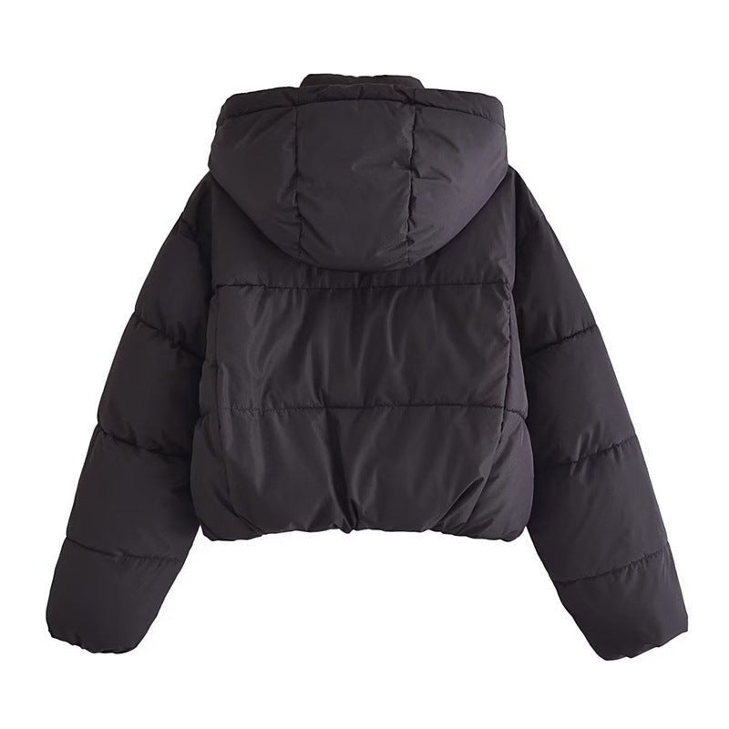 Rubyanne Kapuzen-Pufferjacke Gekürzt