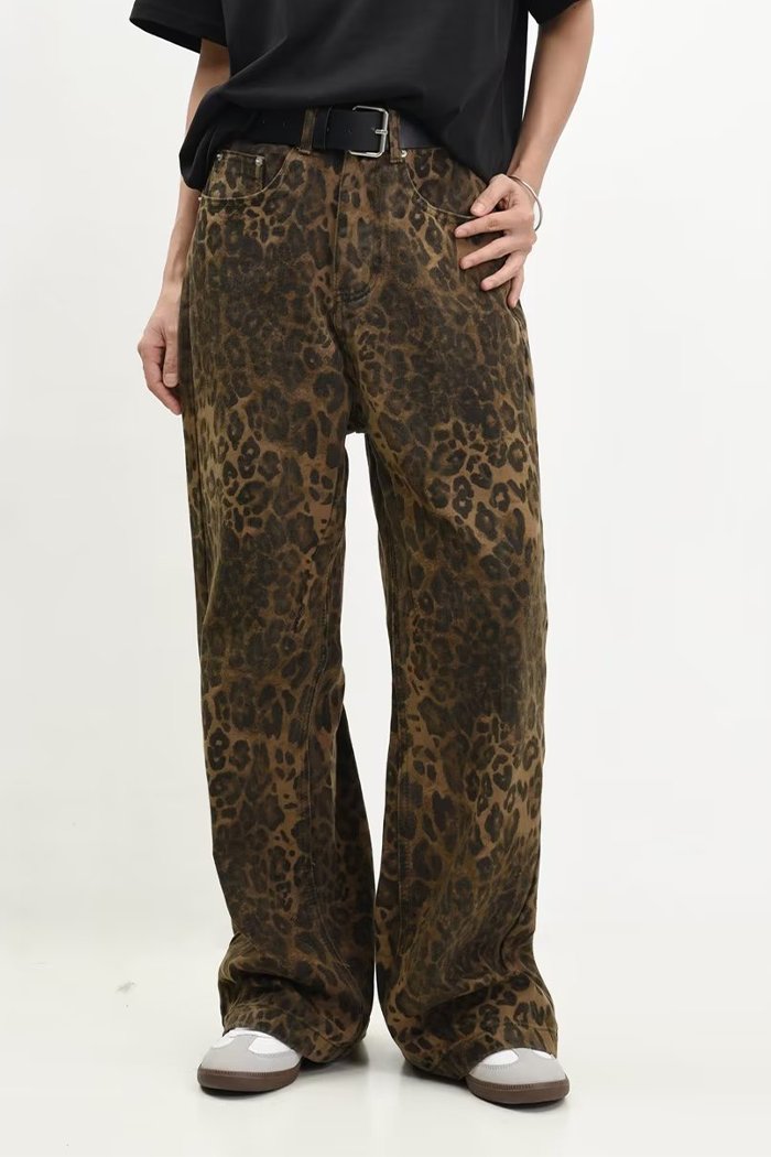 Weite Hose mit Leopardenmuster | Lässiger Chic | Modischer Statement-Look