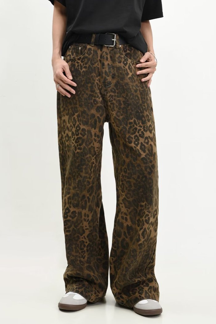 Weite Hose mit Leopardenmuster | Lässiger Chic | Modischer Statement-Look