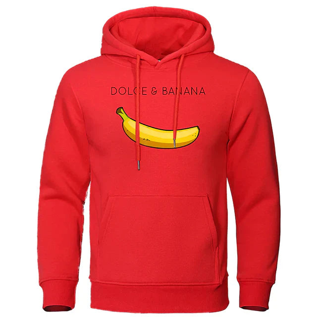 Dan - Stilvoller Dolce Banana Streetwear Herbst-Hoodie für Herren