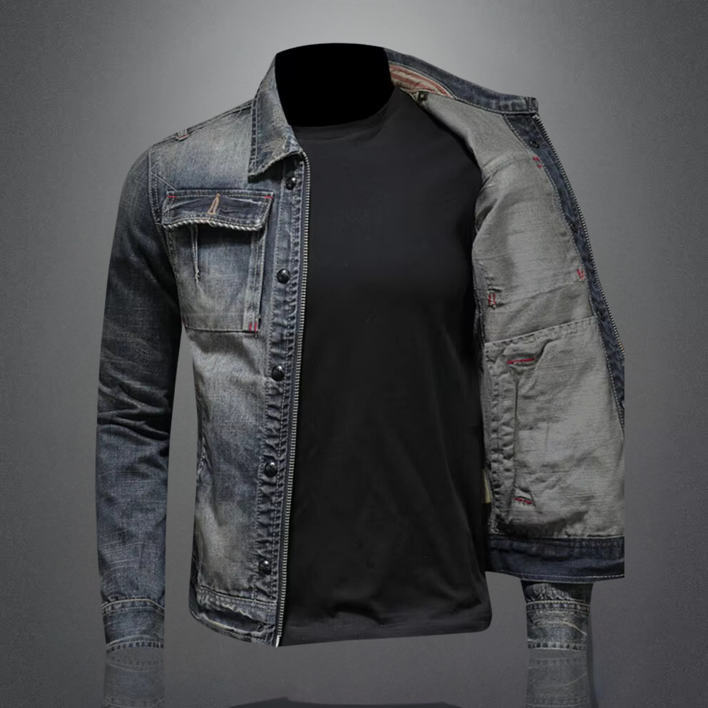 Nathan - trendige jeansjacke für herren