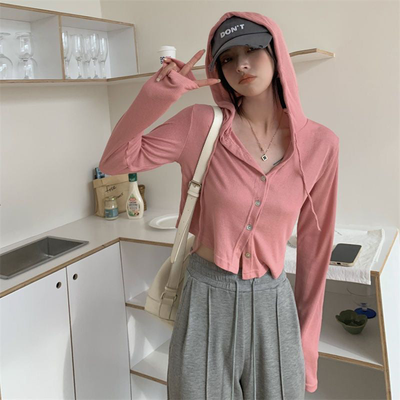 Kari | Gemütliche graue Strickjacke mit Kapuze