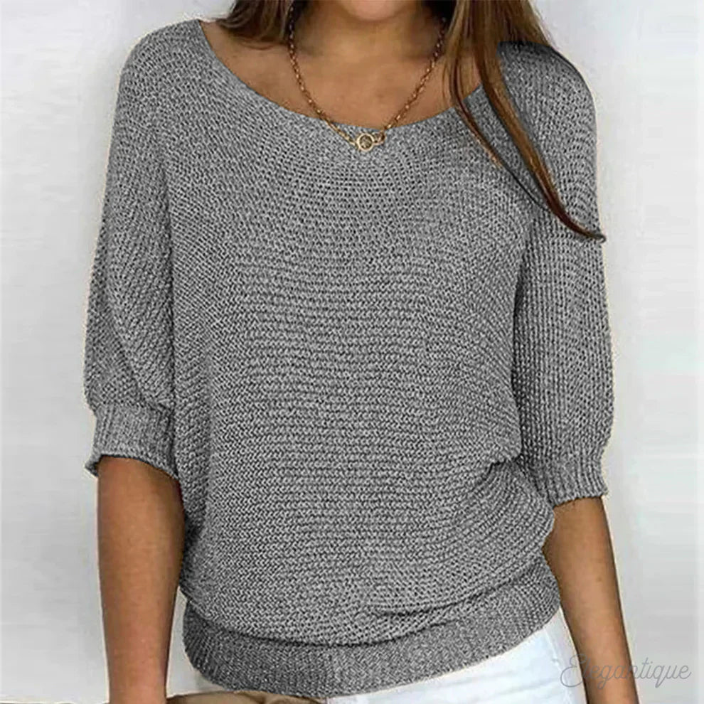 Warmer modischer Strickpullover für Frauen