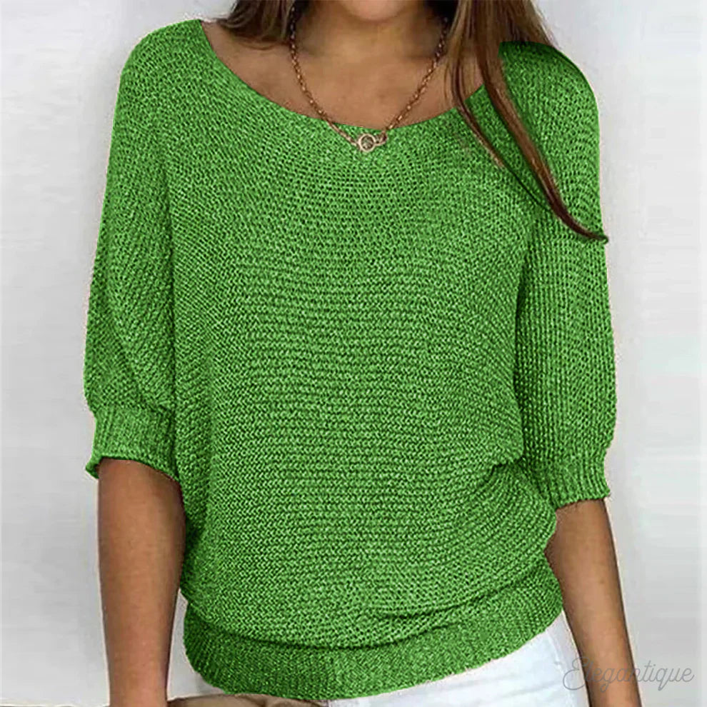 Warmer modischer Strickpullover für Frauen