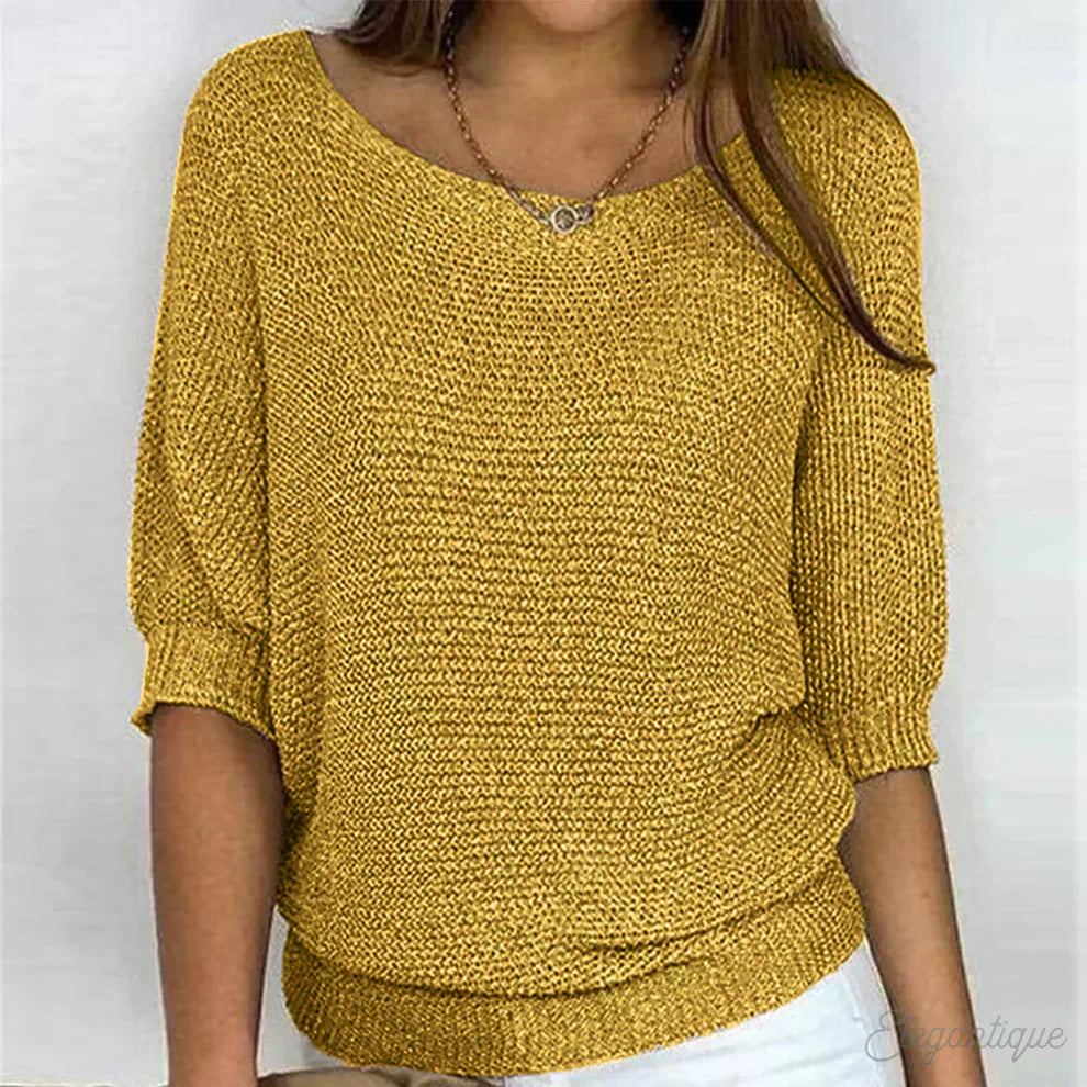 Warmer modischer Strickpullover für Frauen