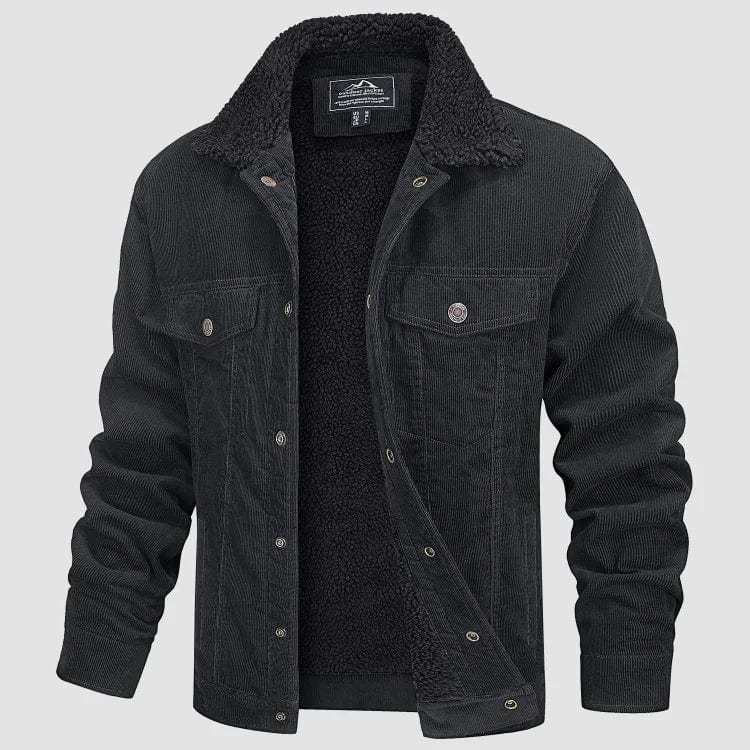 Klassische Teddy Cordjacke