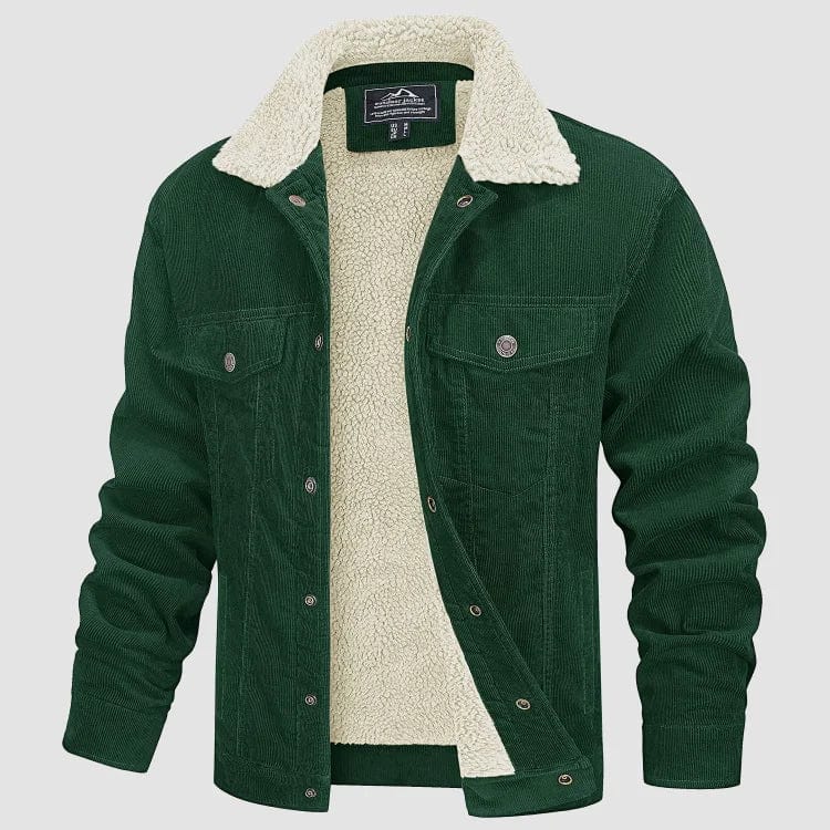 Klassische Teddy Cordjacke