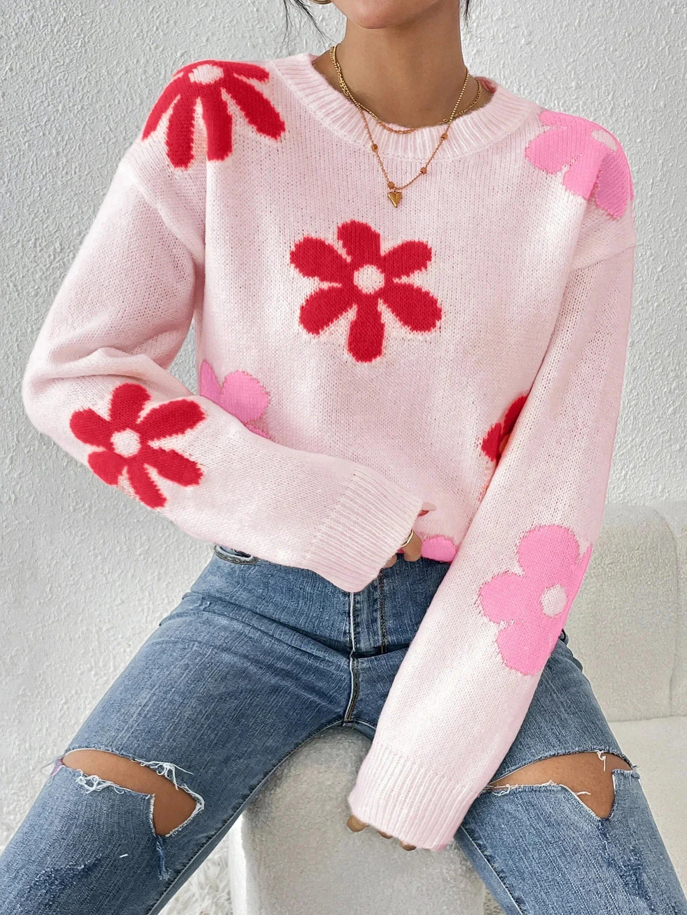 Joshi | Blütenpullover