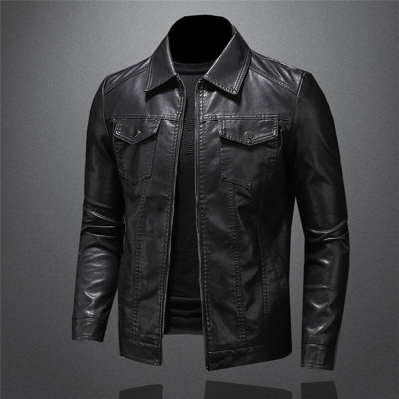Mike Overshirt Lederjacke für Herren