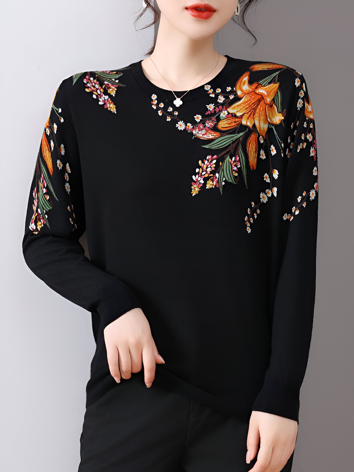 Giddeon | Stylischer Gedruckter Pullover