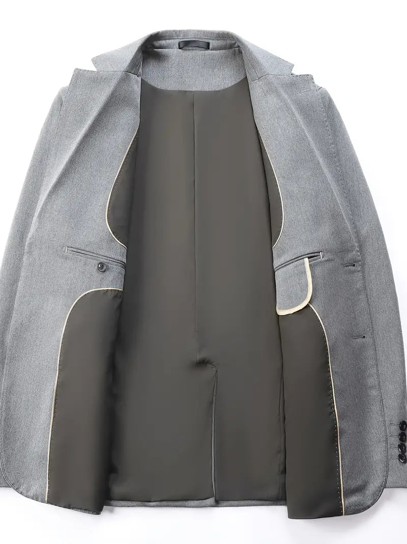 Klassischer Zweiknopf-Business-Anzug für Herren mit Hose
