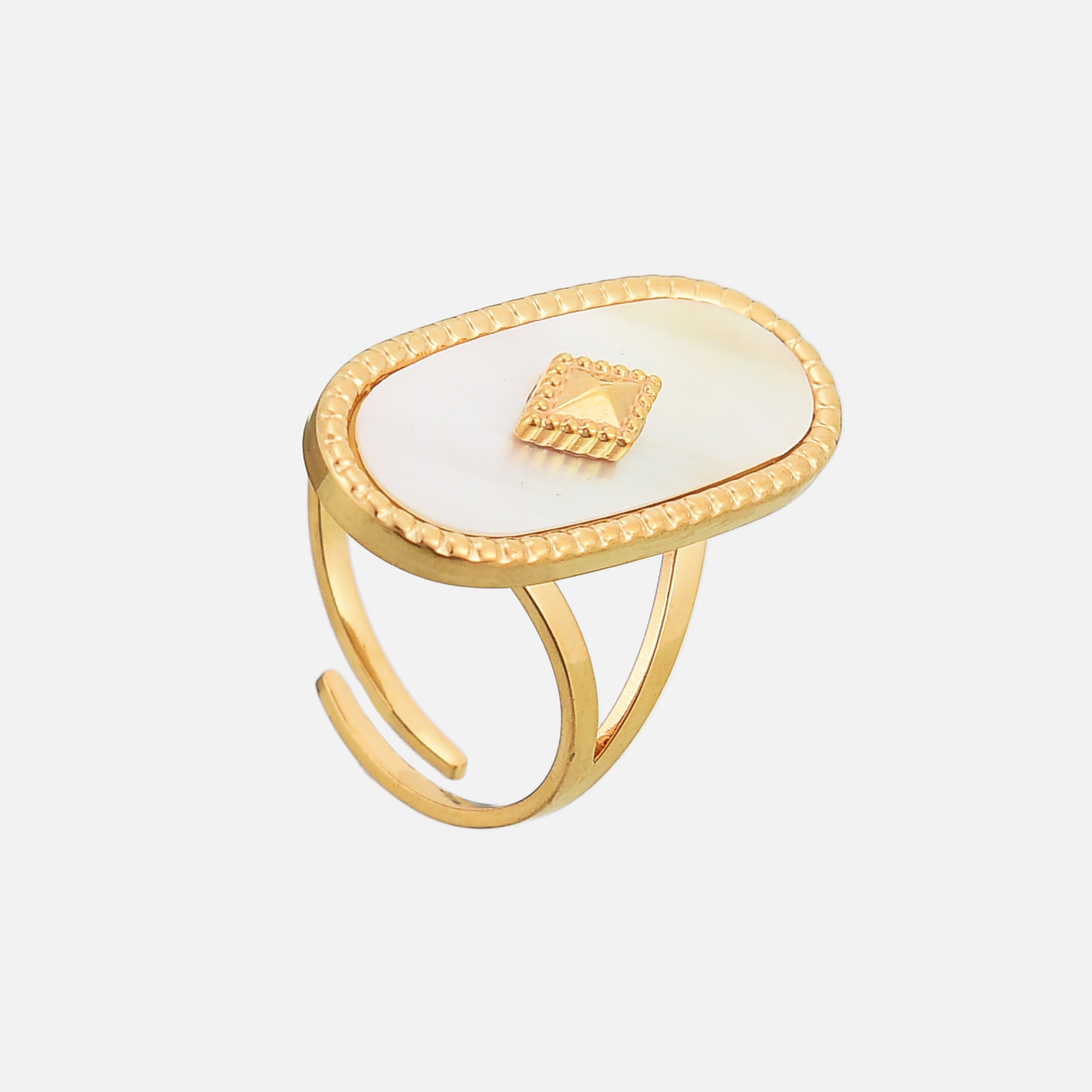 Elise Ring mit Ovalem Stein – Klassisch & Elegant