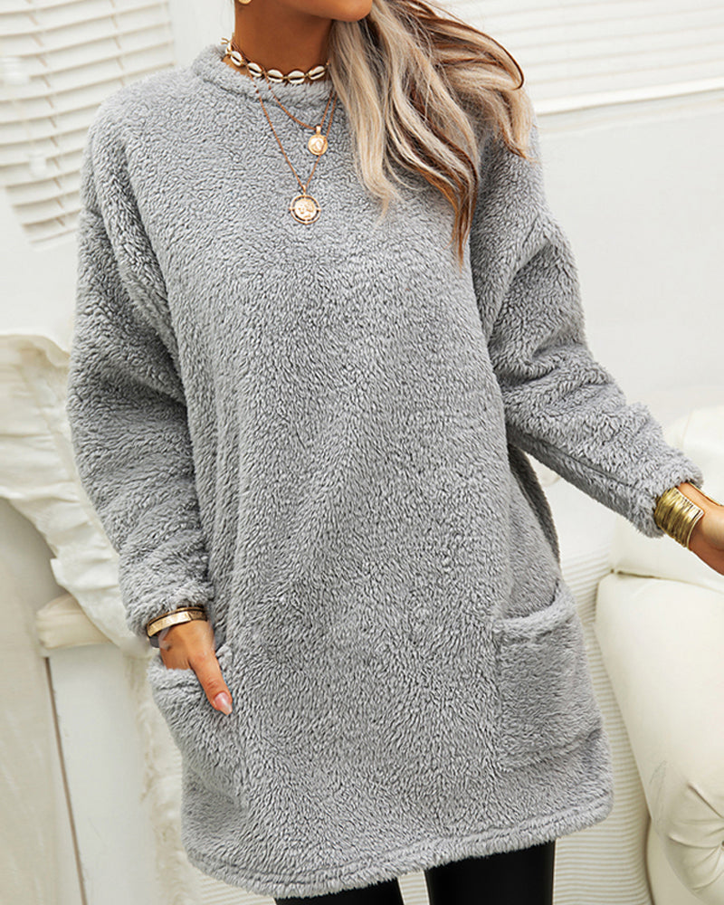 Weicher Pullover in Übergröße für Damen