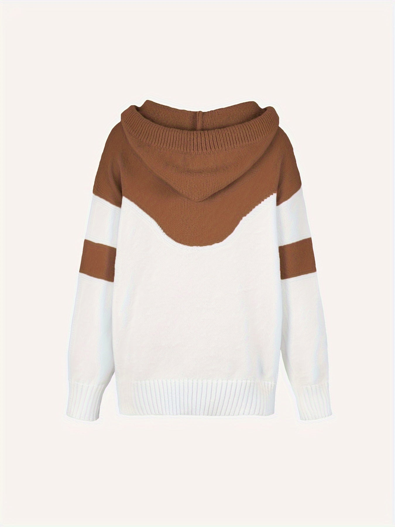 Bella - Streetwear Herbst Farbblock-Hoodie mit Kordelzug und Tasche für Damen