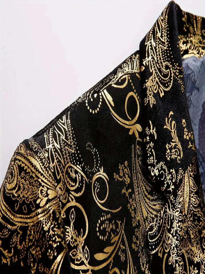 Stilvoller und eleganter Herrenblazer im Barockmuster