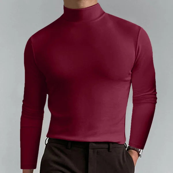 Claes | Slim Fit Hochtailliertes Langarm-T-Shirt für Männer
