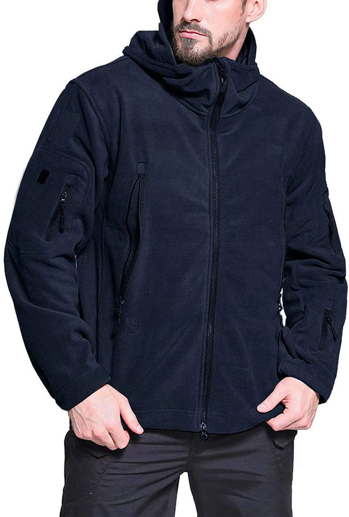 Winddichte outdoor-fleecejacke für herren
