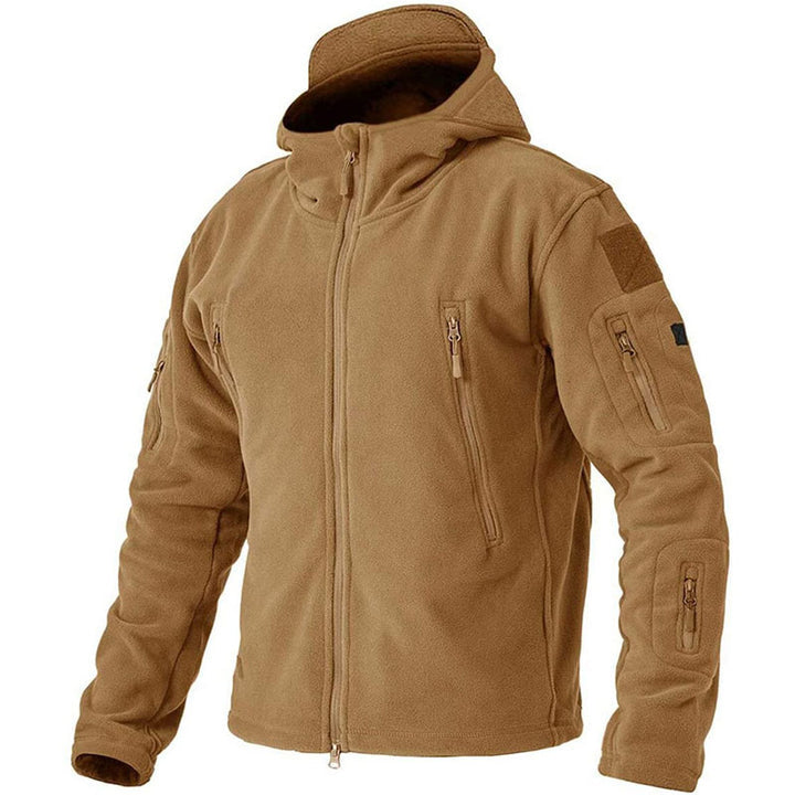 Winddichte outdoor-fleecejacke für herren