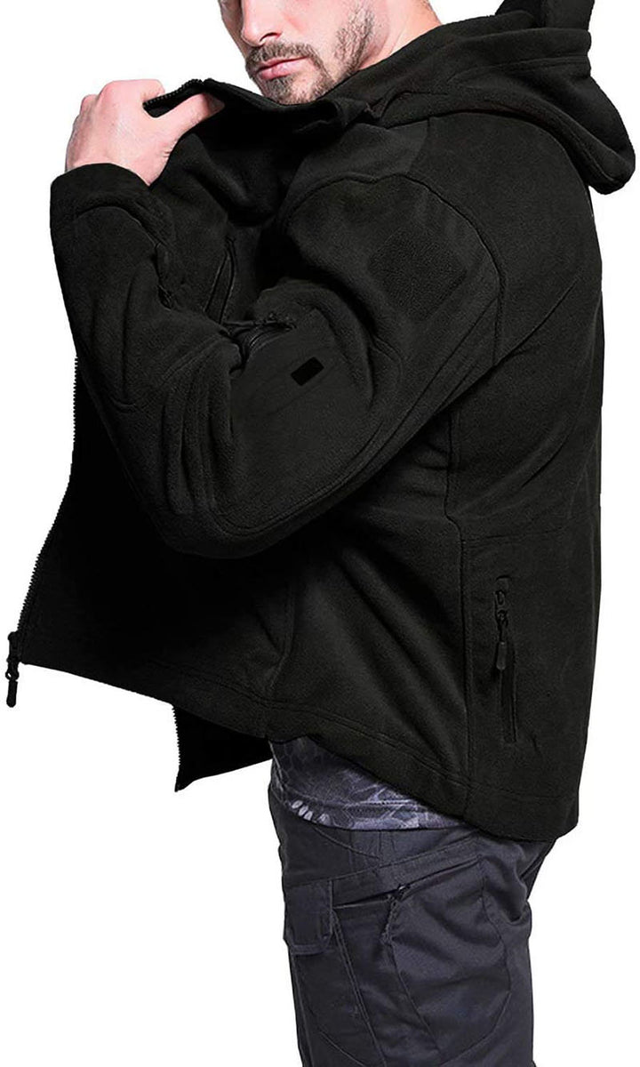 Winddichte outdoor-fleecejacke für herren