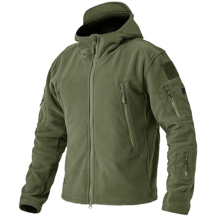 Winddichte outdoor-fleecejacke für herren