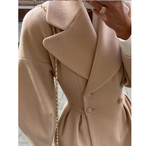 Zoen | Damen Chic Elegante Trenchcoat | Lang