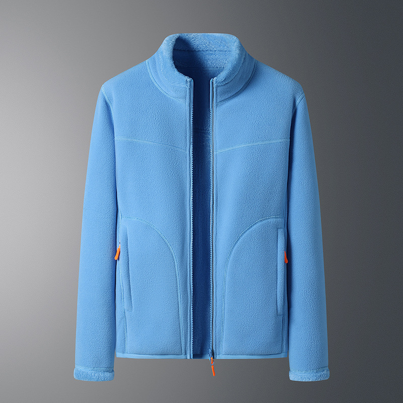Parker - Lässige Herbst Fleece-Strickjacke mit Reißverschlusstaschen für Damen