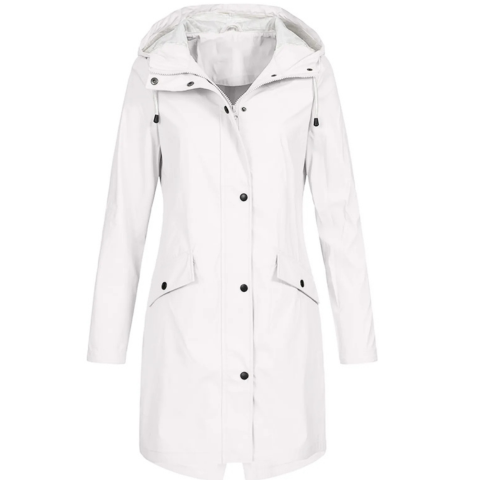 Shyma | Damen Winter Kapuzen Regenmantel | Lang