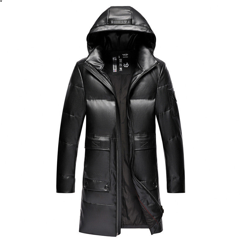 Lars - Schwarze Leder Jacke