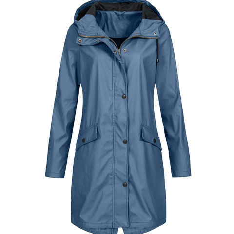 Shyma | Damen Winter Kapuzen Regenmantel | Lang