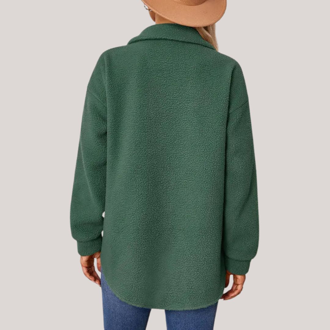 Bellatrix - Plüschjacke mit Reverskragen