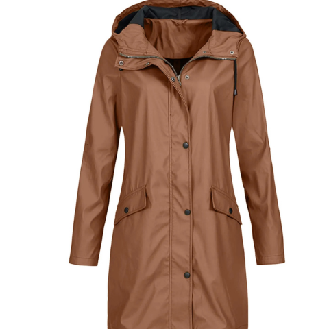 Shyma | Damen Winter Kapuzen Regenmantel | Lang