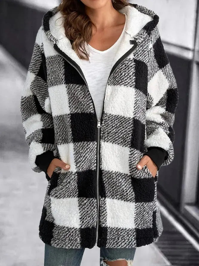 Vanessa - Fleecejacke mit Kapuze für Damen