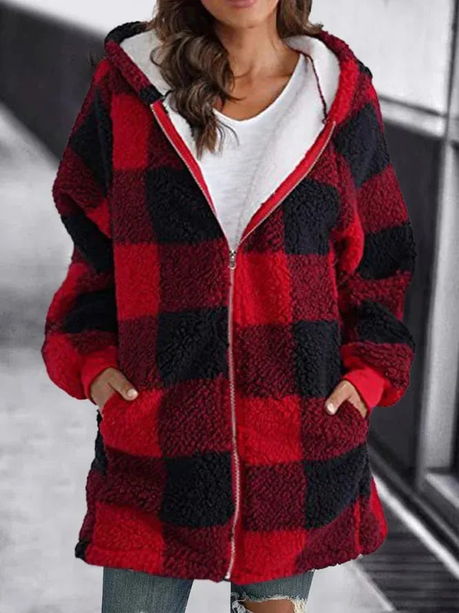 Vanessa - Fleecejacke mit Kapuze für Damen
